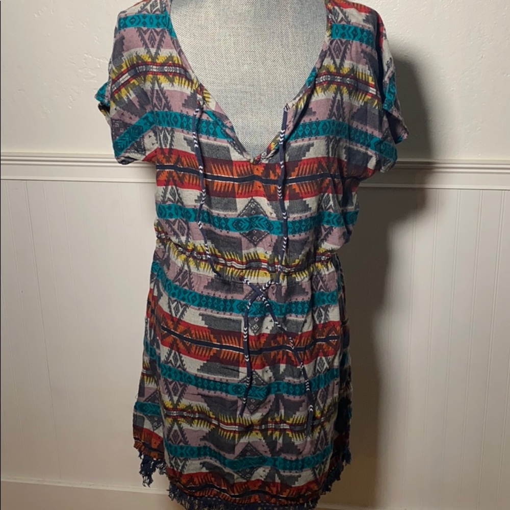 Roxy Pendleton dress size large elastic waiste